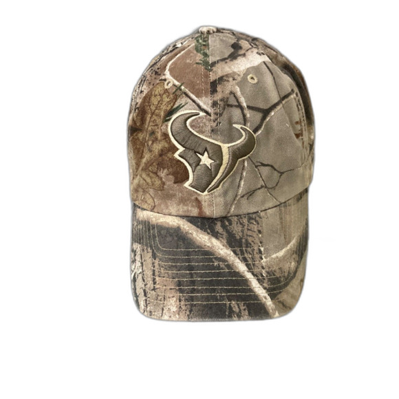 NFL Houston Texans Camo Mens Adjustable Realtree Cap Hat - Picture 1 of 7